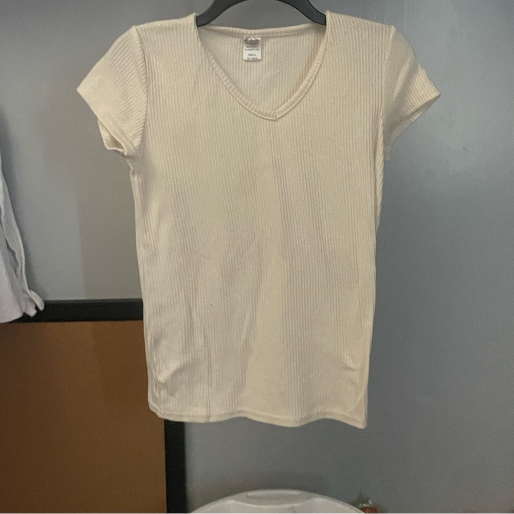 cream shirt